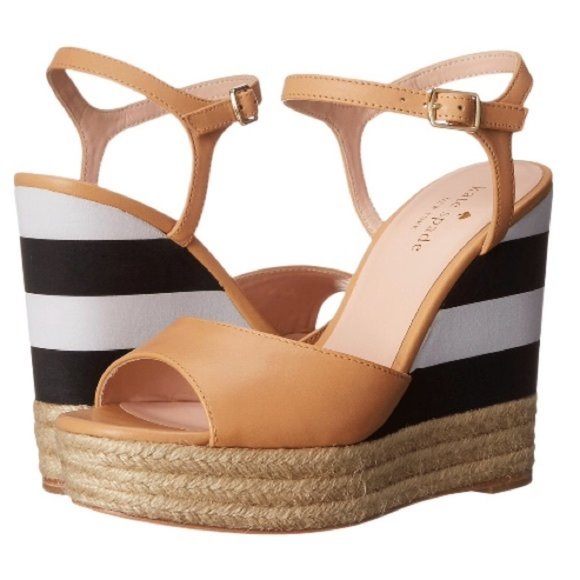 kate spade Shoes - Kate Spade Deanne Stripe Wedges